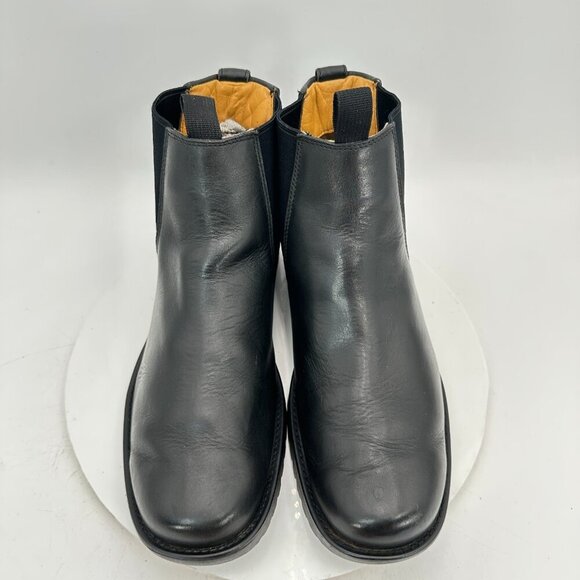 Timberland Men Size 11M Black Leather Side Elastic Pull On Chelsea Boot - Picture 3 of 12